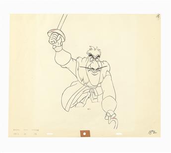 (ANIMATION.)  (WALT DISNEY STUDIOS.) WOLFGANG REITHERMAN. Captain Hook.